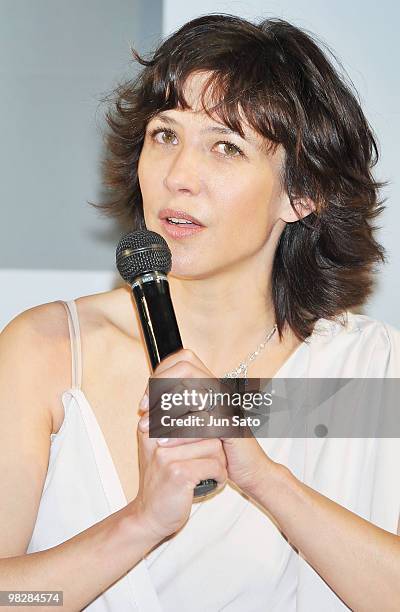 Actress Sophie Marceau attends Chaumet 230th Anniversary press conference at Joel Robuchon on April 6, 2010 in Tokyo, Japan.