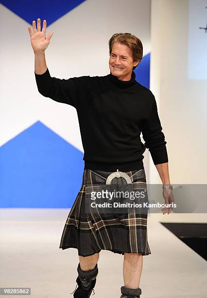 Actor Kyle MacLachlan attends the 8th annual "Dressed To Kilt" Charity Fashion Show at M2 Ultra Lounge on April 5, 2010 in New York City.