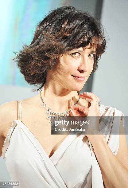 Actress Sophie Marceau attends Chaumet 230th Anniversary press conference at Joel Robuchon on April 6, 2010 in Tokyo, Japan.