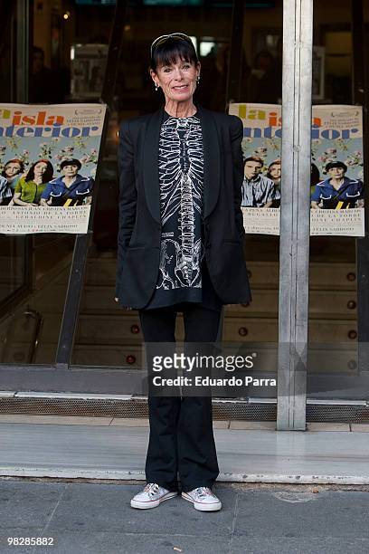 Actress Gerladine Chaplin attends 'La isla interior' photocall at Princesa cinema on April 6, 2010 in Madrid, Spain.