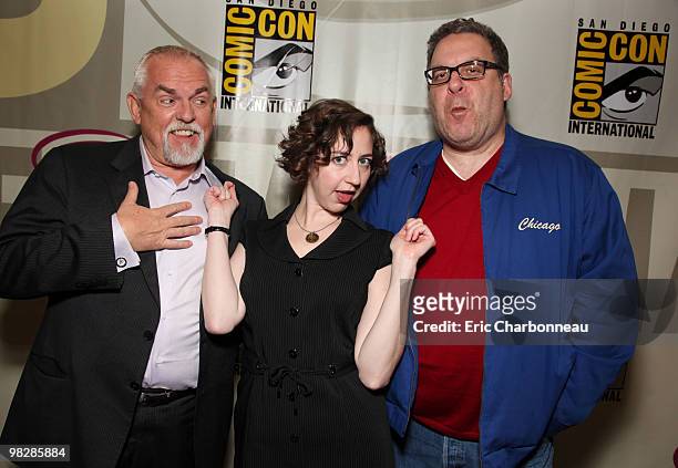 John Ratzenberger, Kristen Schaal and Jeff Garlin at 'Toy Story 3' Panel at WonderCon 2010 on April 03, 2010 at the Moscone Center in San Francisco,...