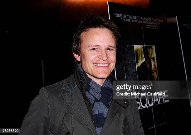 Actor Damon Herriman arrives at the Los Angeles premiere of "The Square" at the Landmark Theater on April 5, 2010 in Los Angeles, California.