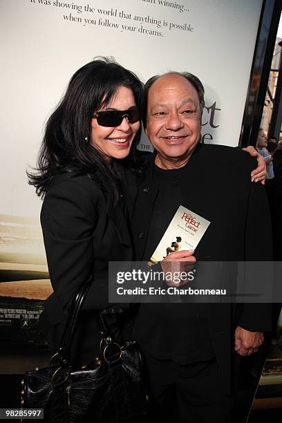 Maria Conchita Alonso and Cheech Marin at IndustryWorks' Premiere of 'The Perfect Game' at the Grove on April 04, 2010 in Los Angeles, California.