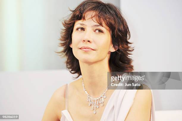 Actress Sophie Marceau attends Chaumet 230th Anniversary press conference at Joel Robuchon on April 6, 2010 in Tokyo, Japan.