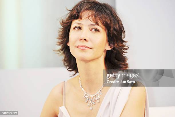 Actress Sophie Marceau attends Chaumet 230th Anniversary press conference at Joel Robuchon on April 6, 2010 in Tokyo, Japan.