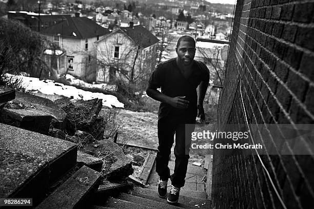 New York Jets Darrelle Revis revisits the house he grew up in on March 10, 2010 in Aliquippa, Pennsylvania.