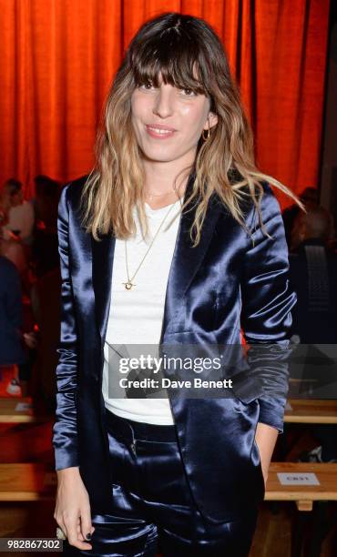 Lou Doillon, wearing Paul Smith, attends the Paul Smith SS19 Menswear Show during Paris Fashion Week at Elysee Montmartre on June 24, 2018 in Paris,...