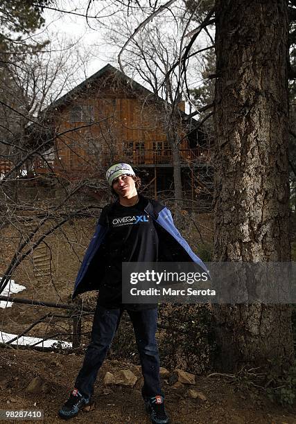 Jordan Romero poses for a portrait at his home in Big Bear Lake, California on April 6, 2010. Jordan Romero is youngest American to have climbed 5 of...