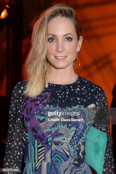 Joanne Froggatt, wearing Paul Smith, attends the Paul Smith SS19 Menswear Show during Paris Fashion Week at Elysee Montmartre on June 24, 2018 in...