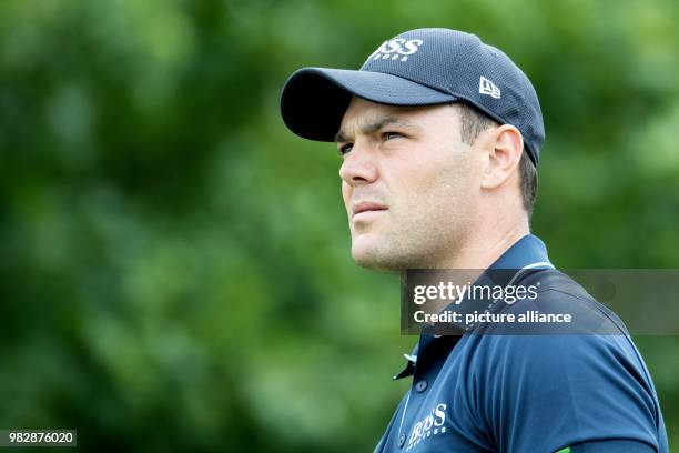 June 2018, Germany, Pulheim, Golf, Europe Tour, International Open, Singles, Men, 4th Round. German golfer Martin Kaymer standing on the course....