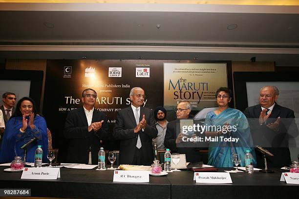 HarperCollins director and India Today Group editor-in-chief Aroon Purie, Maruti chairman and author RC Bhargava, finance minister Pranab Mukherjee,...