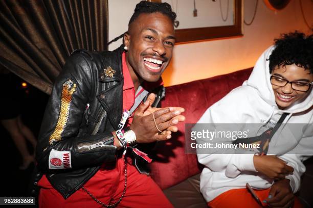Duckwrth and Samaria attend the Republic Records BET Awards Dinner at Beauty & Essex on June 23, 2018 in Los Angeles, California.