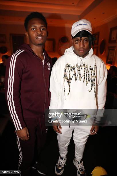 ItsAMovie and Ski Mask the Slump God attend the Republic Records BET Awards Dinner at Beauty & Essex on June 23, 2018 in Los Angeles, California.