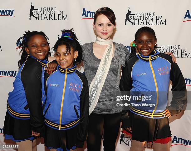 Sasha Cohen attends Figure Skating in Harlem's 2010 Skating with the Stars benefit gala in Central Park on April 5, 2010 in New York City.