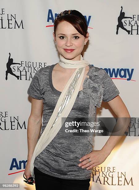 Sasha Cohen attends Figure Skating in Harlem's 2010 Skating with the Stars benefit gala in Central Park on April 5, 2010 in New York City.