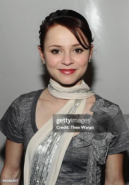 Sasha Cohen attends Figure Skating in Harlem's 2010 Skating with the Stars benefit gala in Central Park on April 5, 2010 in New York City.