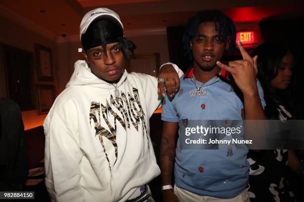 Ski Mask the Slump God and Lou Got Cash attend the Republic Records BET Awards Dinner at Beauty & Essex on June 23, 2018 in Los Angeles, California.