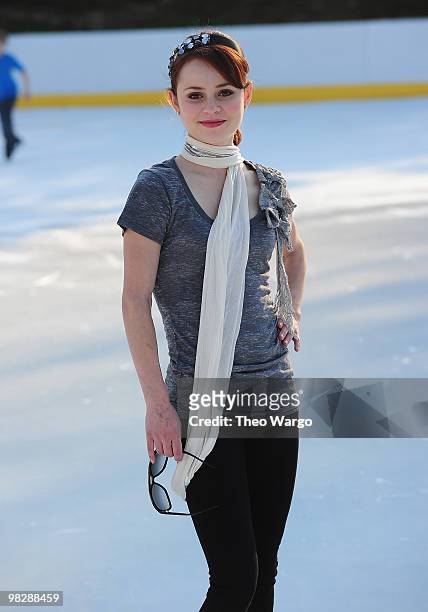 Sasha Cohen attends Figure Skating in Harlem's 2010 Skating with the Stars benefit gala in Central Park on April 5, 2010 in New York City.