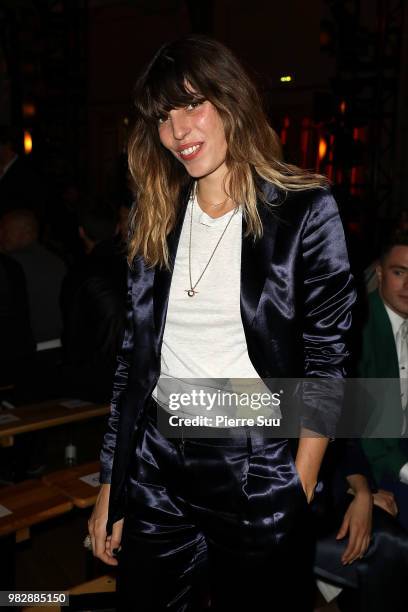 Lou Doillon attends the Paul Smith Menswear Spring/Summer 2019 show as part of Paris Fashion Week on June 24, 2018 in Paris, France.