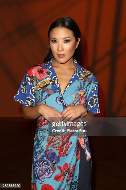Ally Maki attends the Paul Smith Menswear Spring/Summer 2019 show as part of Paris Fashion Week on June 24, 2018 in Paris, France.