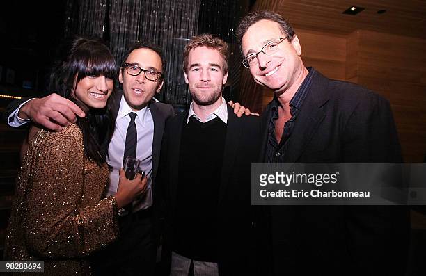 Mandana Dayani, Paul Gillen, James Vanderbeek, and Bob Saget at World Child Project's First Holiday Party held at My House Nightclub on December 9,...