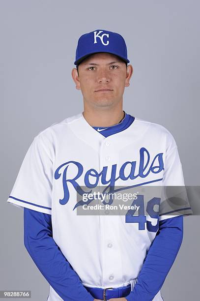 Edgar Osuna of the Kansas City Royals poses during Photo Day on Friday, February 26, 2010 at Surprise Stadium in Surprise, Arizona.