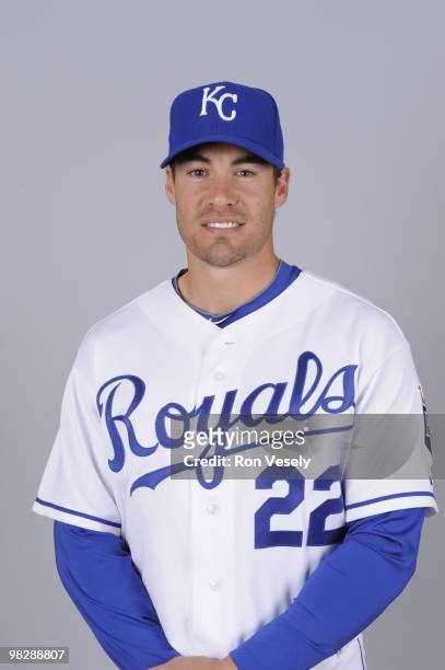 Scott Podsednik of the Kansas City Royals poses during Photo Day on Friday, February 26, 2010 at Surprise Stadium in Surprise, Arizona.