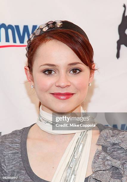 Olympic figure skater Sasha Cohen attends the Figure Skating in Harlem's 2010 Skating with the Stars benefit gala in Central Park on April 5, 2010 in...