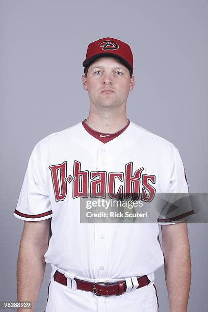 Aaron Heilman of the Arizona Diamondbacks poses during Photo Day on Saturday, February 27, 2010 at Tucson Electric Park in Tucson, Arizona.