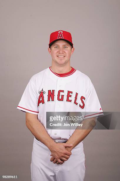 Robb Quinlan of the Los Angeles Angels of Anaheim poses during Photo Day on Thursday, February 25, 2010 at Tempe Diablo Stadium in Tempe, Arizona.