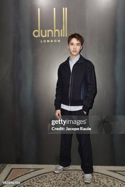 Timmy Xu attends the Dunhill London Menswear Spring/Summer 2019 show as part of Paris Fashion Week on June 24, 2018 in Paris, France.