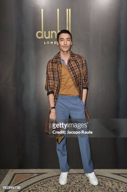 Hu Bing attends the Dunhill London Menswear Spring/Summer 2019 show as part of Paris Fashion Week on June 24, 2018 in Paris, France.