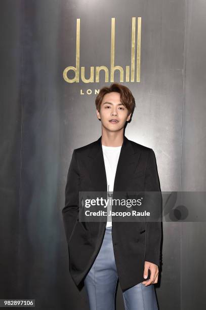 Ray Tianyu Ma attends the Dunhill London Menswear Spring/Summer 2019 show as part of Paris Fashion Week on June 24, 2018 in Paris, France.