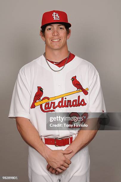Colby Rasmus of the St. Louis Cardinals poses during Photo Day on Monday, March 1, 2010 at Roger Dean Stadium in Jupiter, Florida.