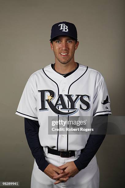 Lance Cormier of the Tampa Bay Rays poses during Photo Day on Friday, February 26, 2010 at Charlotte County Sports Park in Port Charlotte, Florida.