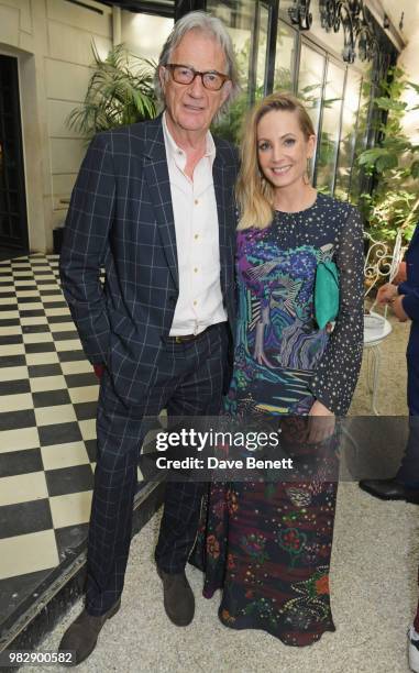 Sir Paul Smith and Joanne Froggatt, both wearing Paul Smith, attends the Paul Smith SS19 VIP dinner during Paris Fashion Week at Hotel Particulier...