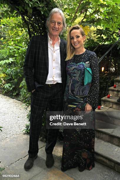 Sir Paul Smith and Joanne Froggatt attend the Paul Smith SS19 VIP dinner during Paris Fashion Week at Hotel Particulier Montmartre on June 24, 2018...