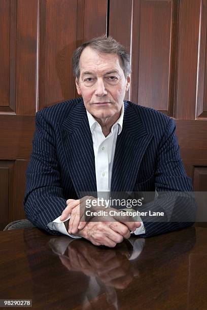 Talk show host Charlie Rose poses for a portrait session on December 29 New York, NY.