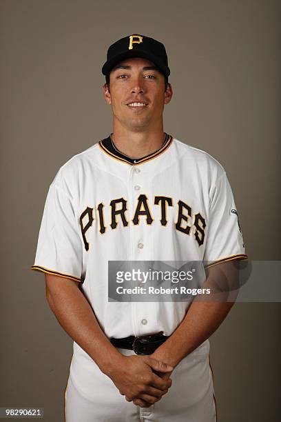 Doug Bernier of the Pittsburgh Pirates poses during Photo Day on Sunday, February 28, 2010 at McKechnie Park in Bradenton, Florida.