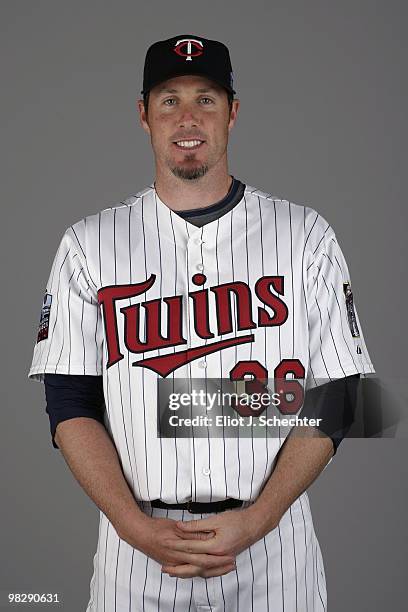 Joe Nathan of the Minnesota Twins poses during Photo Day on Monday, March 1, 2010 at Hammond Stadium in Fort Myers, Florida.