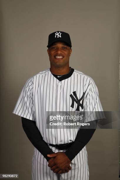 Robinson Cano of the New York Yankees poses during Photo Day on Thursday, February 25, 2010 at Steinbrenner Field in Tampa, Florida.