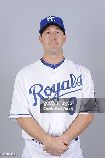 Willie Bloomquist of the Kansas City Royals poses during Photo Day on Friday, February 26, 2010 at Surprise Stadium in Surprise, Arizona.