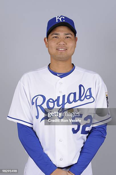 Bruce Chen of the Kansas City Royals poses during Photo Day on Friday, February 26, 2010 at Surprise Stadium in Surprise, Arizona.