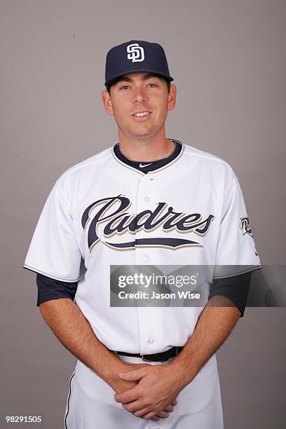 Tim Stauffer of the San Diego Padres poses during Photo Day on Saturday, February 27, 2010 at Peoria Stadium in Peoria, Arizona.