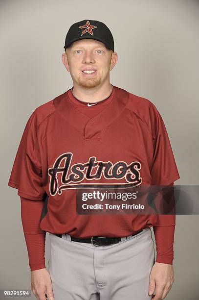 Chris Shelton of the Houston Astros poses during Photo Day on Thursday, February 25, 2010 at Osceola County Stadium in Kissimmee, Florida.