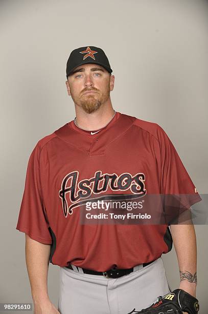 Brett Myers of the Houston Astros poses during Photo Day on Thursday, February 25, 2010 at Osceola County Stadium in Kissimmee, Florida.