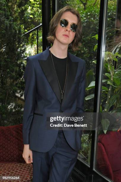 Tom Ogden of Blossoms attends the Paul Smith SS19 VIP dinner during Paris Fashion Week at Hotel Particulier Montmartre on June 24, 2018 in Paris,...