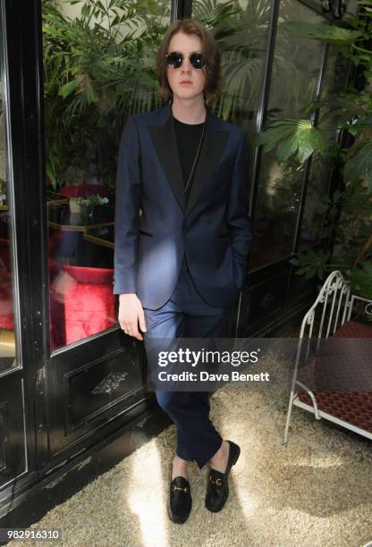 Tom Ogden of Blossoms attends the Paul Smith SS19 VIP dinner during Paris Fashion Week at Hotel Particulier Montmartre on June 24, 2018 in Paris,...