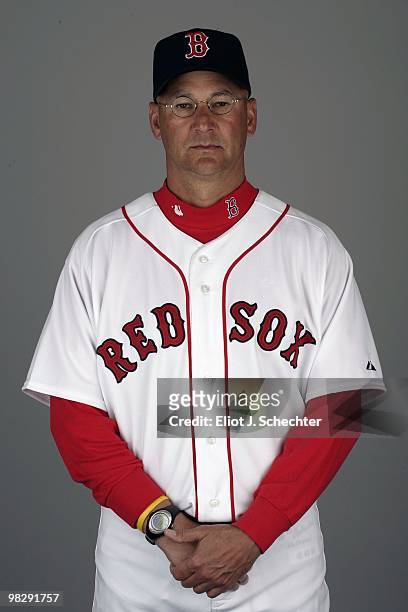 Terry Francona, Manager of the Boston Red Sox poses during Photo Day on Sunday, February 28, 2010 at City of Palms Park in Fort Myers, Florida.