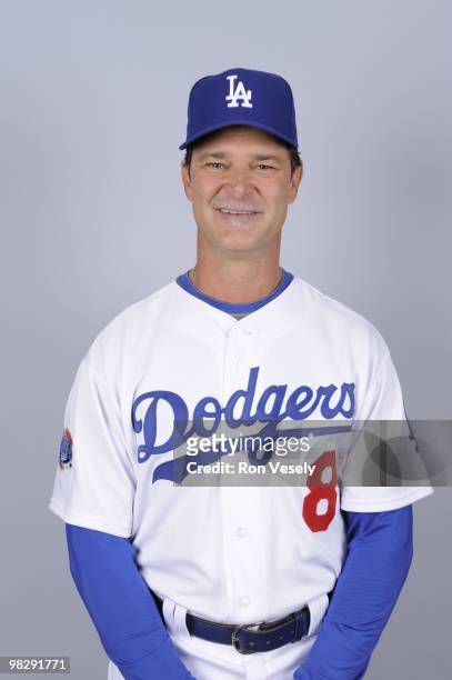 Don Mattingly of the Los Angeles Dodgers poses during Photo Day on Saturday, February 27, 2010 at Camelback Ranch in Glendale, Arizona.